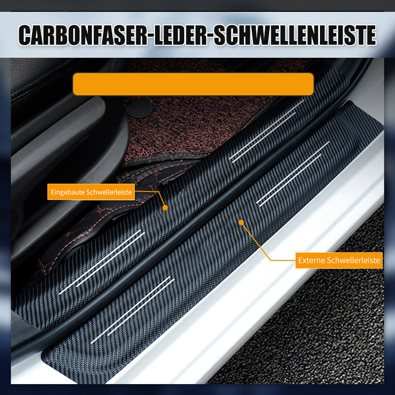 4 Stück Auto Kohlefaser Einstiegsleisten & Türschweller Aufkleber in  München - Untergiesing-Harlaching, Ersatz- & Reparaturteile