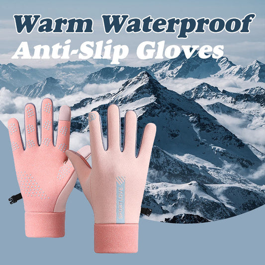 Winter Herren- und Damen-Warme wasserdichte Anti-Rutsch-Handschuhe